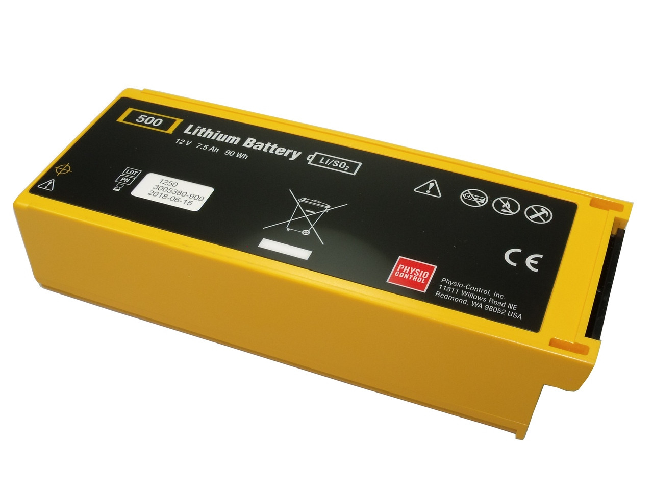 Physio-Control LifePak LP500 Monitor Defibrillator Battery (Non-Rechargeable)