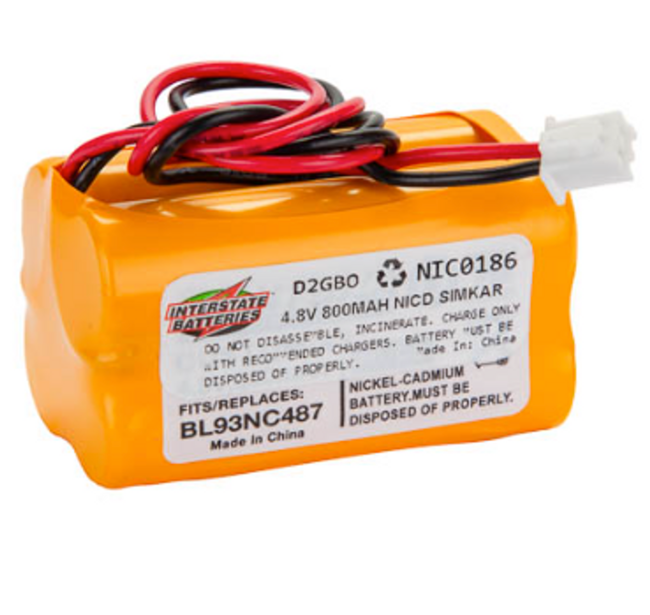 Interstate NIC0186 Battery Pack Replacement for Emergency Lighting