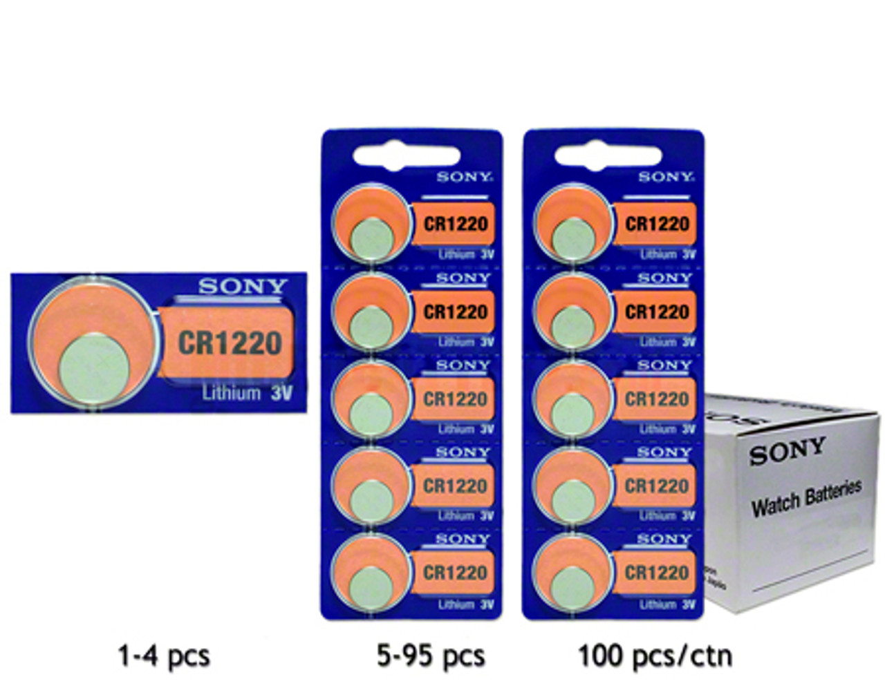 CR1220 Battery By muRata Sony - 3V Lithium Coin Cell