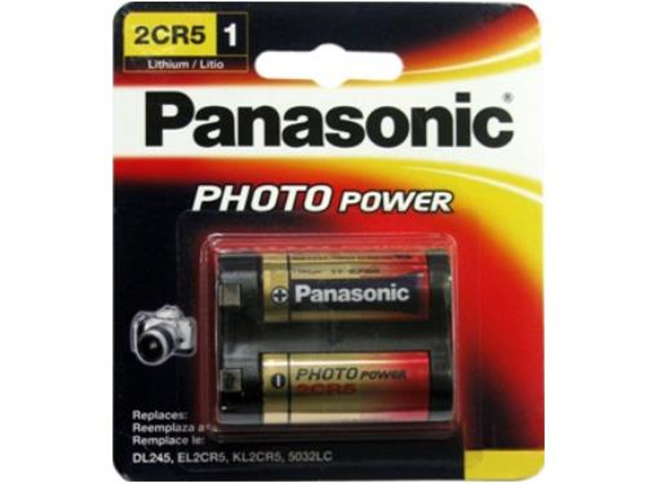 Panasonic 2CR5 Battery (12 Pack) 6 Volt Lithium for Camera - Photo