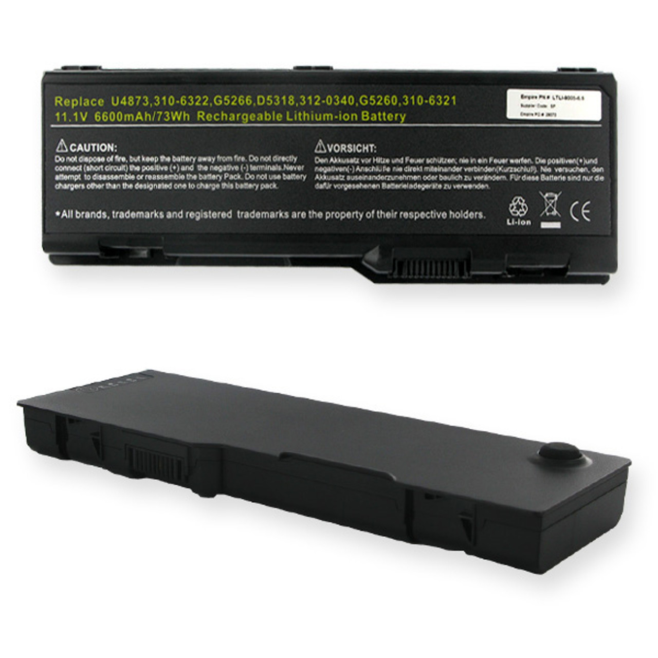 Dell Inspiron 9200 Laptop Battery