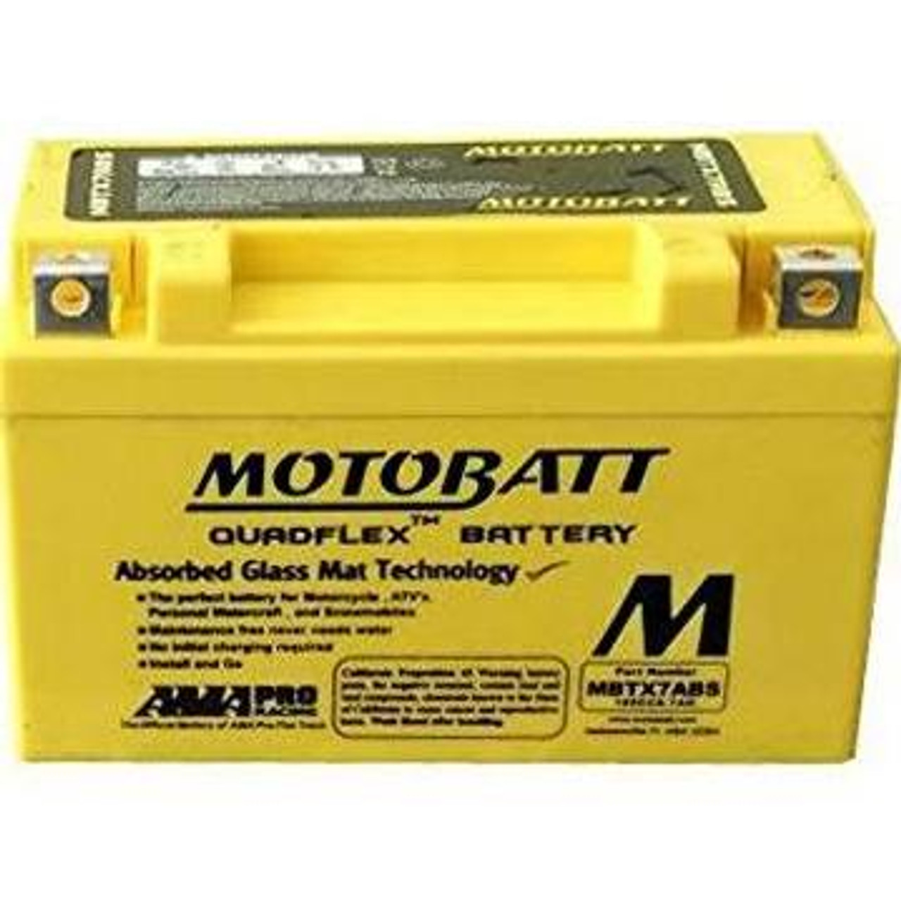 Adventure Power UTX7A-BS Battery Replacement- AGM Sealed for Motorcycle