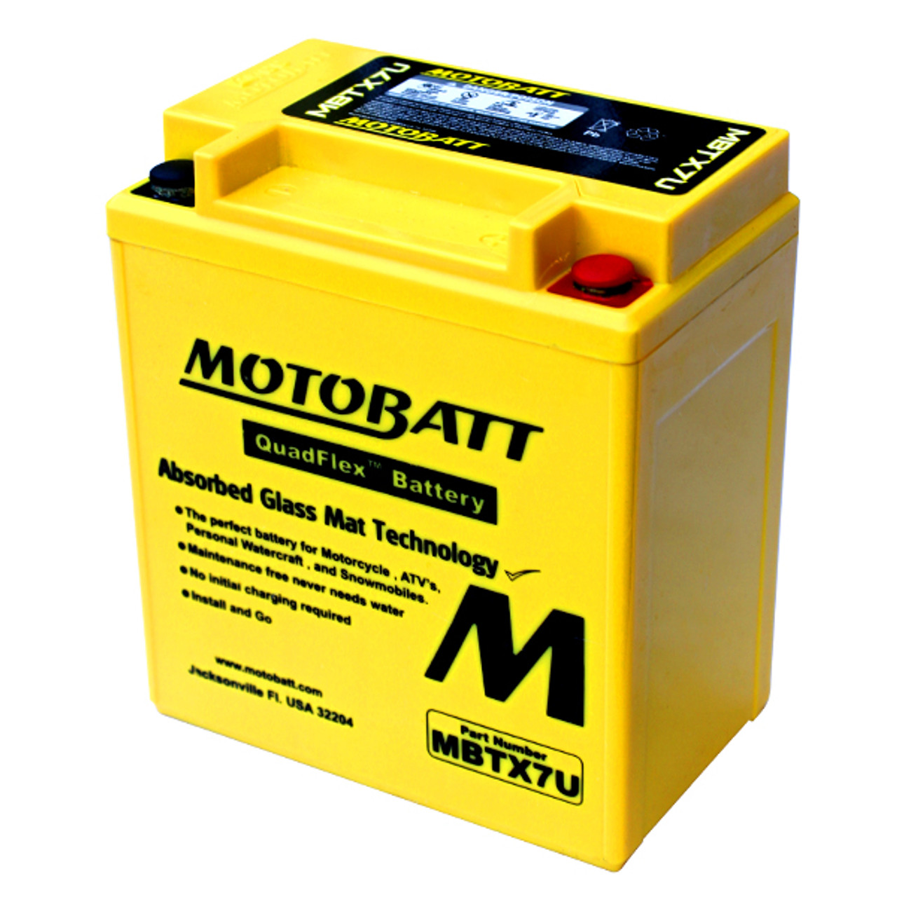 Yuasa YTX7L-BS Battery Replacement AGM Sealed for Motorcycle