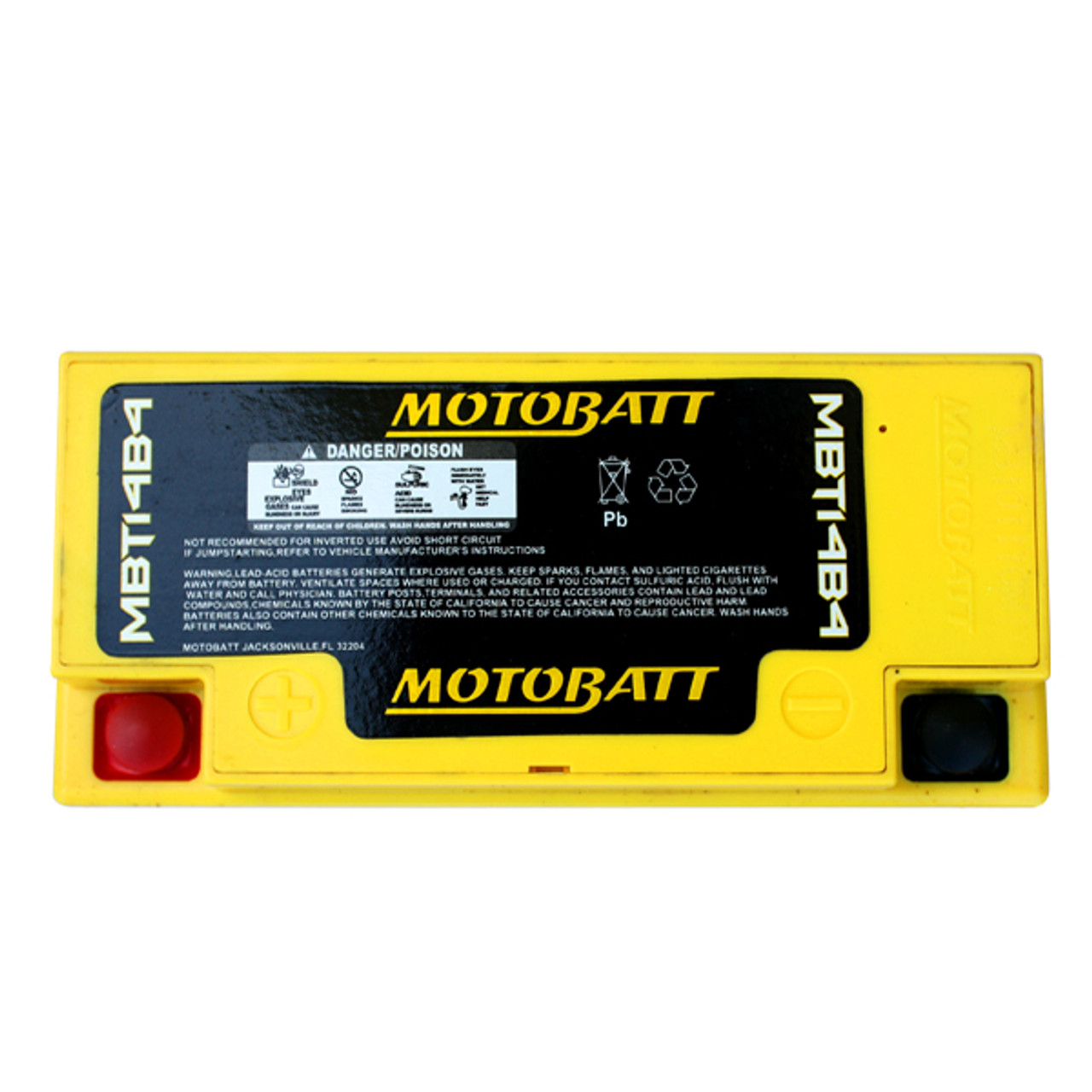 Yuasa YT14B-BS Battery Replacement - AGM Sealed for Motorcycle