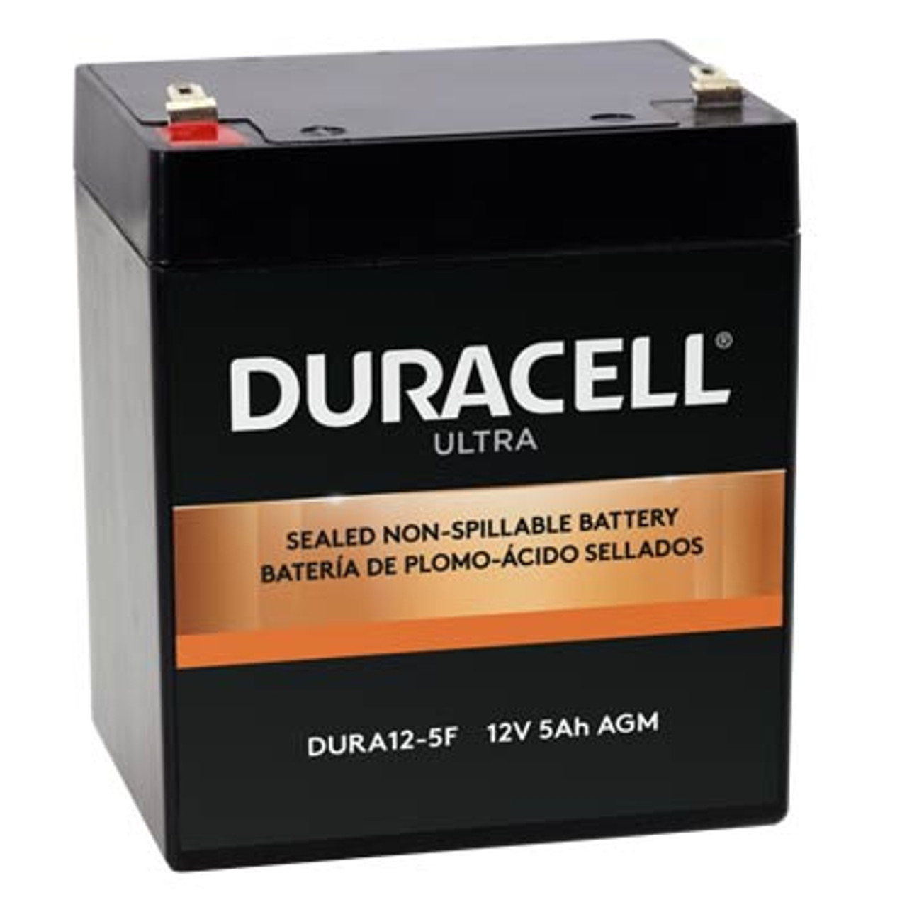 Duracell SLA12-5F Battery Replacement (.187") 12V 5Ah Ultra AGM Sealed Lead