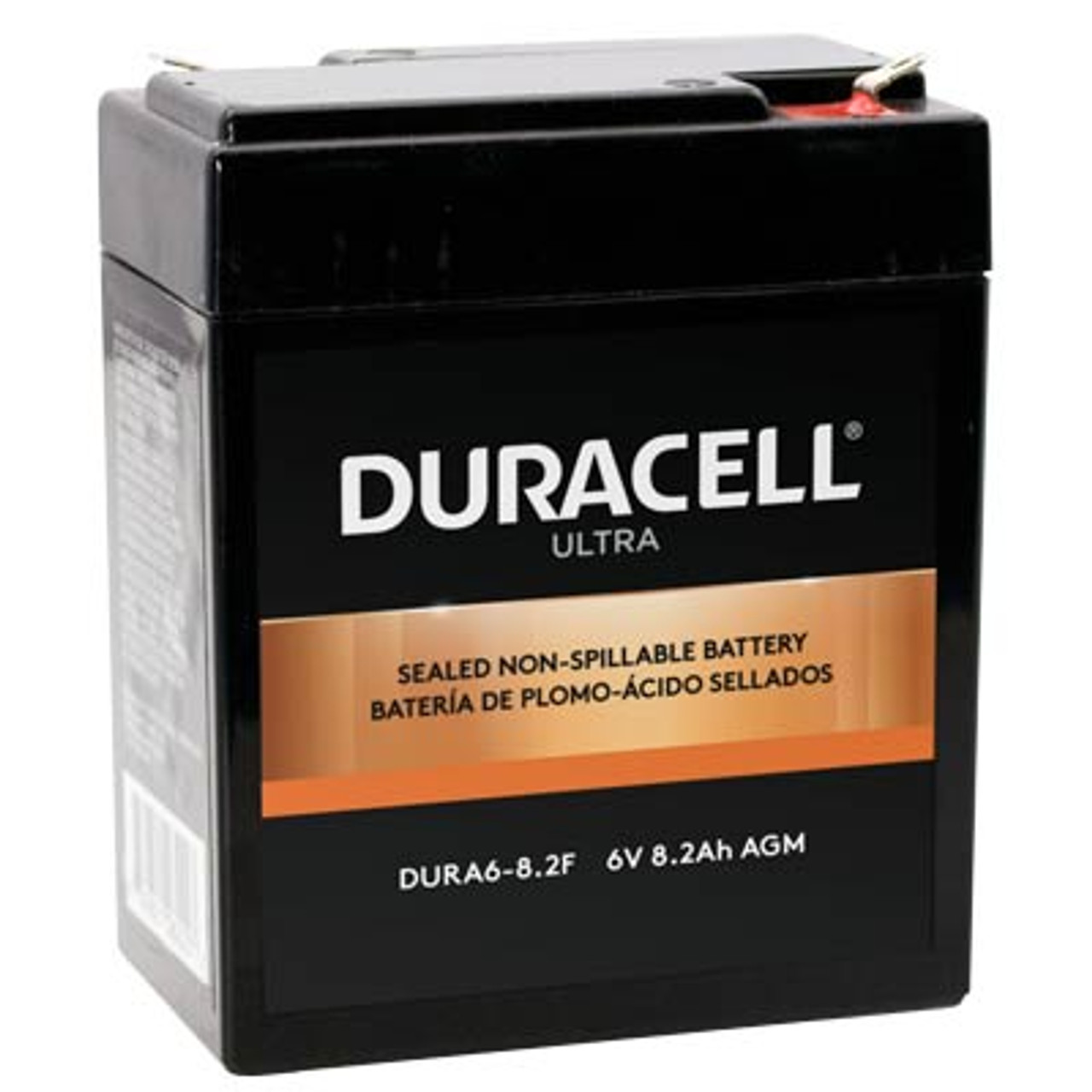 Duracell DURA6-8.2F Battery Replacement (.187") 6V 8.2Ah Ultra AGM Sealed Lead