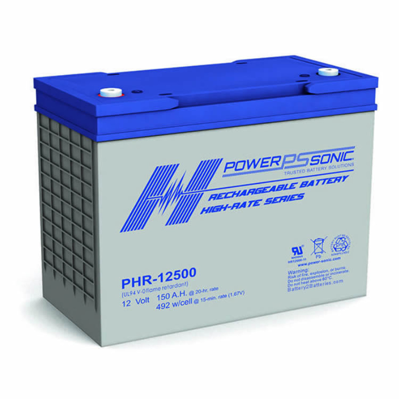 Power Sonic PHR-12500 Battery