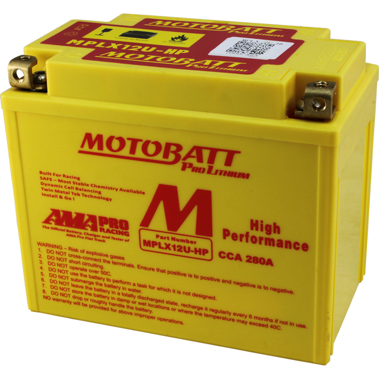 MPLX12U-HP Motobatt Battery - LifePo4 Lithium