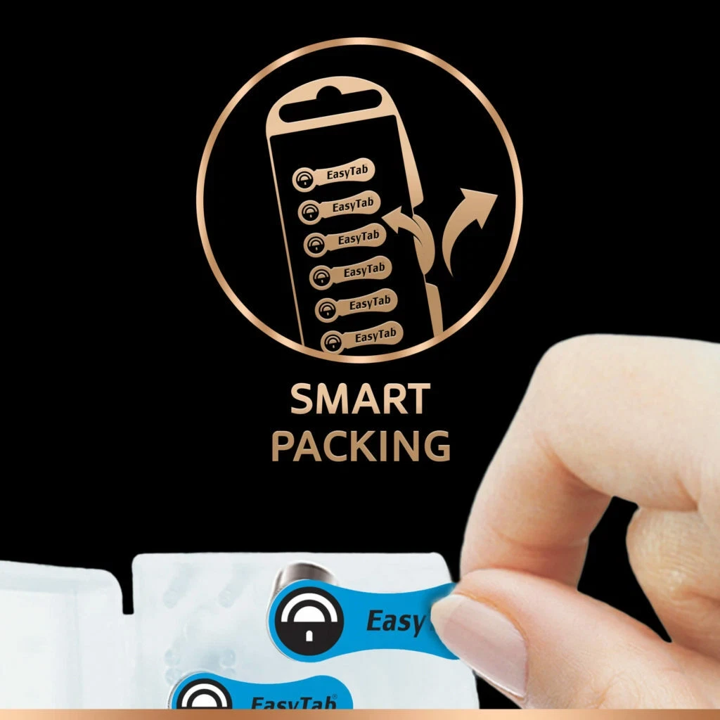 Duracell Size 675 Hearing Aid Batteries (60 Pack) Easy Tab - OEM Original