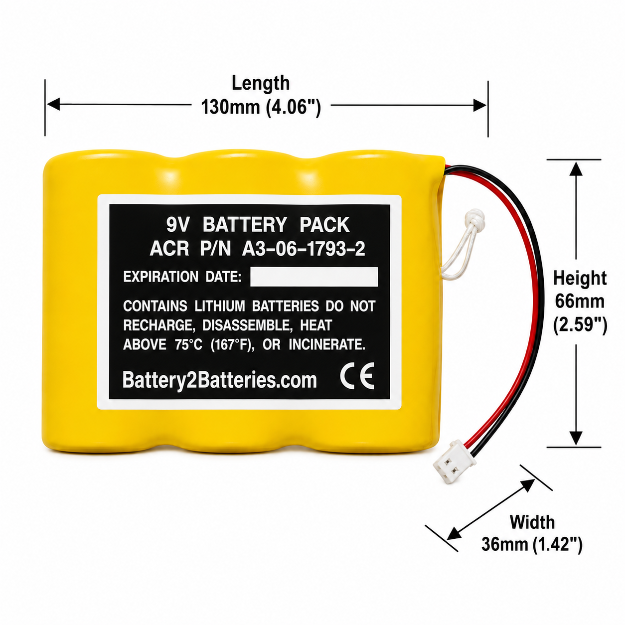 Artex ACR A3-06-1793-1 Battery for EPIRB
