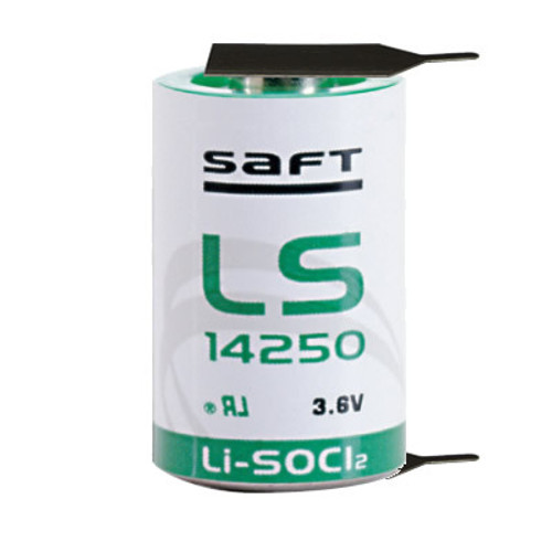 Saft LS14250-2PF Battery - 3.6V Lithium (2 Pins - 1+ / 1-) Saft LS14250-2PF Battery - 3.6V Lithium (2 Pins - 1+ / 1-)