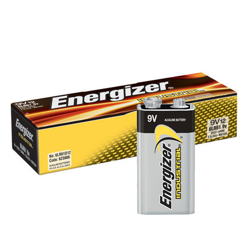 Energizer Industrial EN22 9 Volt Alkaline Battery (Case of 72)