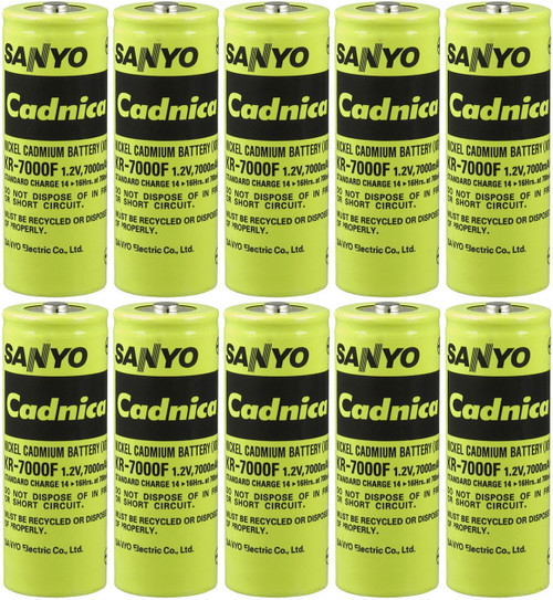 Furukawa KR-7000F F Cell NiCd Battery - 10 Pieces - Previously Panasonic