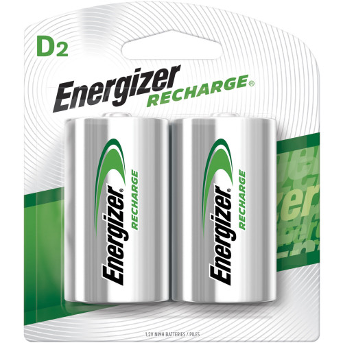 Energizer NH50BP-2 D Cell NiMH Rechargeable Batteries (2 Pack)