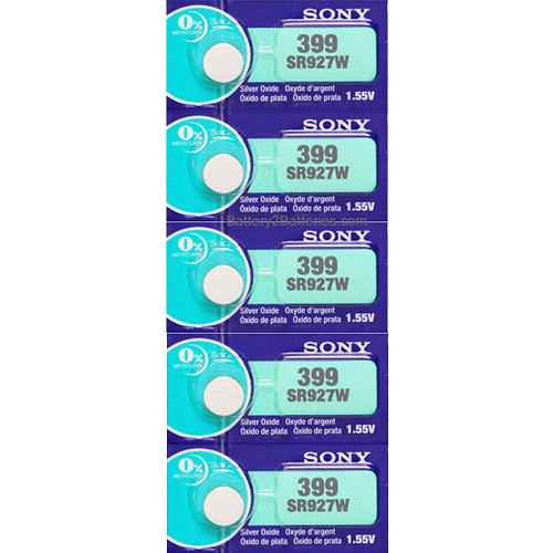 Sony 364 Battery for Watch and Electronics (SR621SW) (5 Pack)