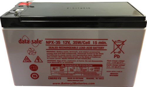 Enersys Data Safe NPX-35 Battery 12V 35W/Cell 15 Min. Enersys Data Safe NPX-35 Battery 12V 35W/Cell 15 Min.