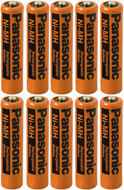 Panasonic HHR-75AAAB Battery - AAA Ni-MH 1.2V 700mAh - 10 Pieces - OEM Original