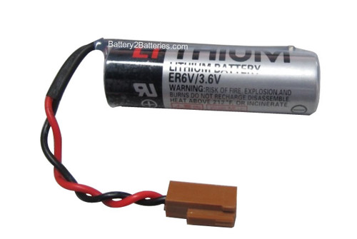 Mitsubishi ER6BAT Battery Replacement for PLC (Connector RD029)