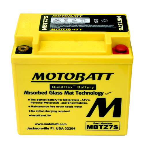 Yuasa YTZ7S Battery Replacement - AGM Sealed for Motorcycle