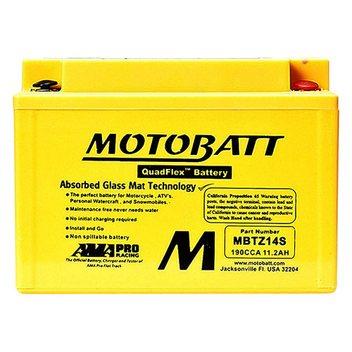 Yuasa YTZ12S Battery Replacement - AGM Sealed for Motorcycle