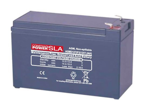 AGMD1272F1 Constant Power SLA Battery - 12 Volt 7.2 Amp Hour (.187") AGMD1272F1 Constant Power SLA Battery - 12 Volt 7.2 Amp Hour (.187")