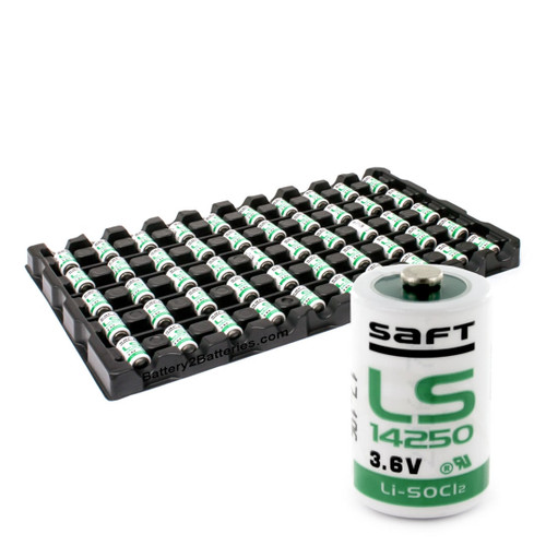 20 x Saft LS14250 (ER14250) 3.6 Volt 1/2 AA Lithium Battery (1200 mAh)  *Made In France* 