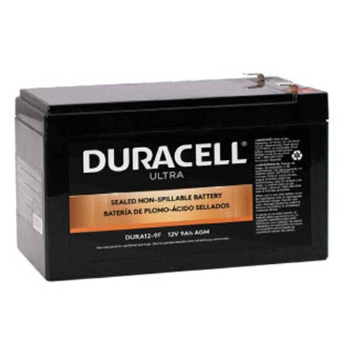 Duracell DURA12-9F Battery Replacement (.187") 12V 9Ah Ultra AGM Sealed Lead