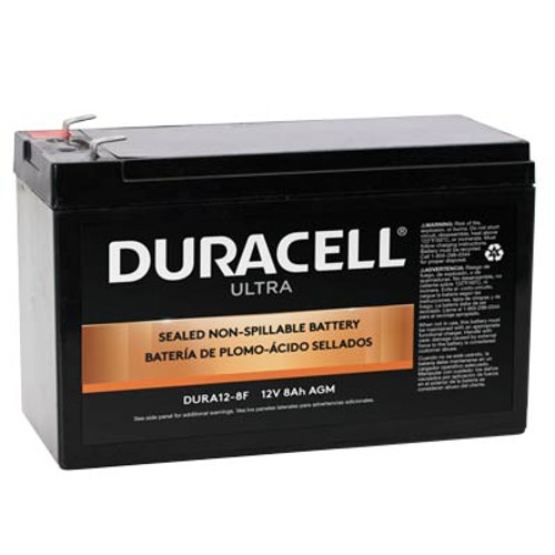 Duracell SLA12-8F Battery Replacement (.187") 12V 8Ah Ultra AGM Sealed Lead