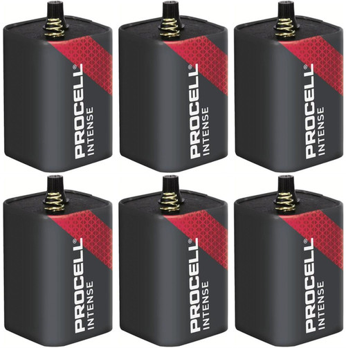Duracell Procell PX908 Battery - 6V Lantern Spring Terminals - 6 Pieces