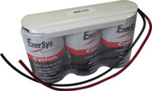 0800-0103 6 Volt 5.0 AH 1x3 X Cell Battery - Enersys Cyclon Hawker