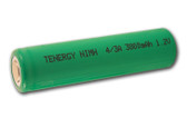 Tenergy 4/3A 3800mAh NiMH Battery - Rechargeable (Flat Top) 10702-0