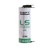 Saft LS17500-3PFRP Battery - 3.6V Lithium A Cell with 3 PC Pins (2+ Pos / 2- Neg)