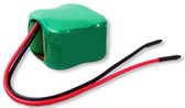 4.8V 300mAh NiMh Battery 2x2 w/3.25" 20 Awg Wire Leads