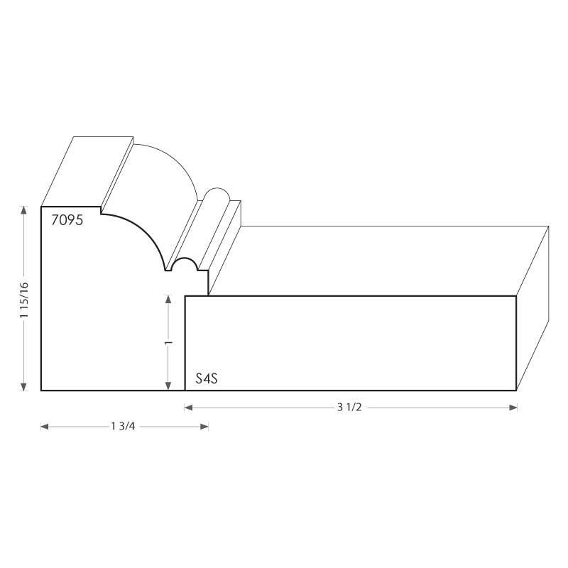 18004 Wood Casing w/ Backband