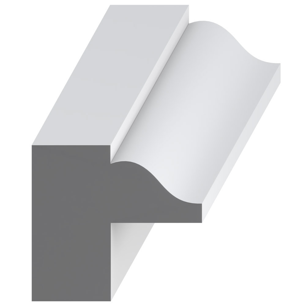7034 Wood Backband 1-1/2 x 1-5/8 - Mouldings One