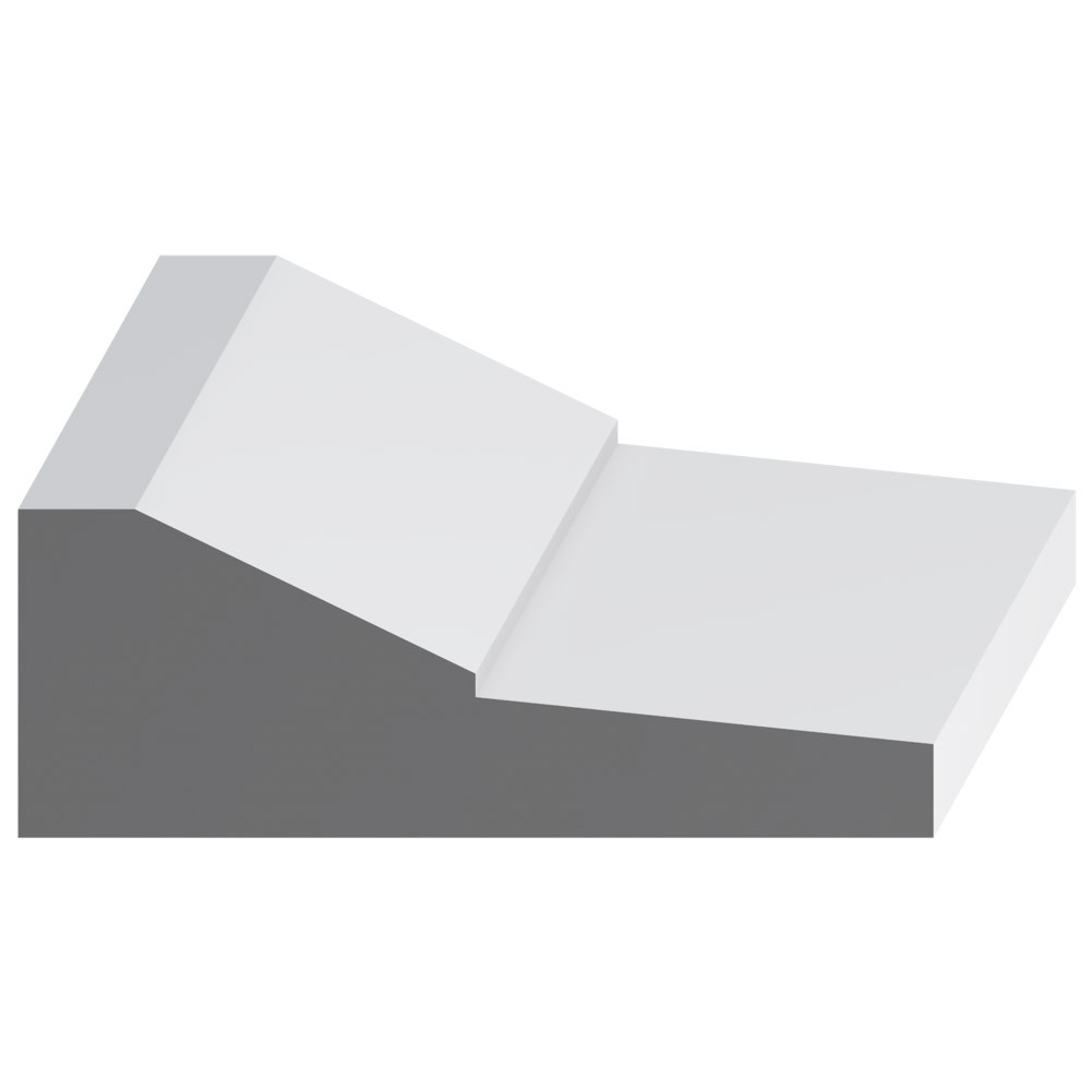 Pling Block 8552 Wood Plinth Block 1-3/4 x 4-7/8 - Mouldings One