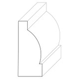 1399 Wood Panel Mold & Base Cap 3/4 x 1-3/4