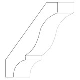 3042 Wood Crown 3/4 x 4-1/4