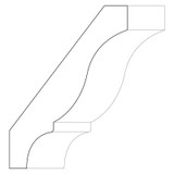 3224 Wood Crown 3/4 x 4-1/4