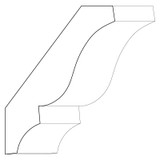 3283 Wood Crown 3/4 x 3-5/8