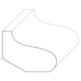 3289 Wood Panel Mold & Base Cap 3/4 x 1-11/16