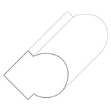5007 Wood Panel Mold & Base Cap 3/4 x 3/4