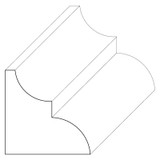 5073 Wood Panel Mold & Base Cap 3/4 x 3/4