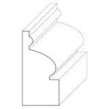 5217 Wood Panel Mold & Base Cap 3/4 x 1-1/2