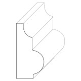 5218 Wood Panel Mold & Base Cap 3/4 x 1-1/2