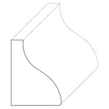 5276 Wood Panel Mold & Base Cap 3/4 x 1