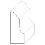 5433 Wood Panel Mold & Base Cap 3/4 x 1-3/4