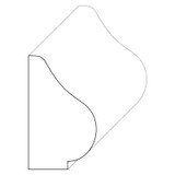 5434 Wood Panel Mold & Base Cap 3/4 x 1-1/4