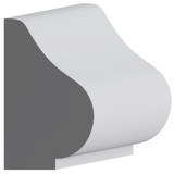 5434 Wood Panel Mold & Base Cap 3/4 x 1-1/4