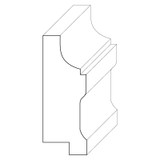5457 Wood Panel Mold & Base Cap 3/4 x 2-1/4